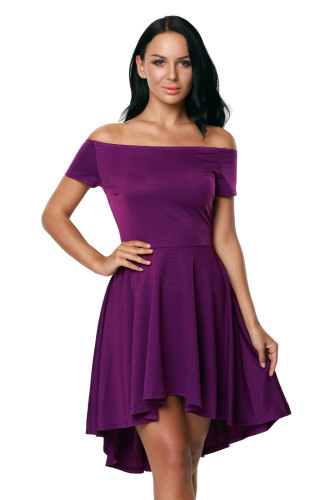 Purple All The Rage Skater Dress