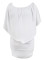 Multiple Dressing Layered White Mini Poncho Dress