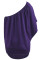 Multiple Dressing Layered Purple Mini Poncho Dress