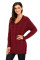 Wine Oversized Cozy up Knit Sweater