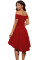 Hot Red All The Rage Skater Dress