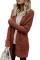 Red Pebble Beach Textured Cardigan