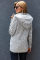 Dark Gray Long Sleeve Button-up Hooded Cardigans