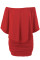 Multiple Dressing Layered Red Mini Poncho Dress
