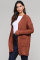 Red Pebble Beach Textured Cardigan
