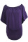 Multiple Dressing Layered Purple Mini Poncho Dress