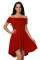 Hot Red All The Rage Skater Dress