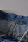 Vintage Faded and Distressed Jean Shorts