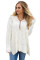 White Oversized Cozy up Knit Sweater