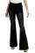Black Distressed Bell Bottom Denim Pants