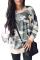 Khaki Green Digital Camo Print Sweatshirt