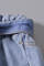 Light Blue Paper Bag Waist Denim Shorts