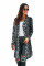 Black Leopard Print Long Cardigan
