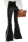 Black Distressed Bell Bottom Denim Pants