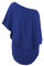Multiple Dressing Layered Blue Mini Poncho Dress