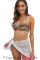 Orange Boho Stripes Push up Bikini Set