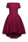 Burgundy All The Rage Skater Dress