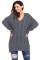Gray Oversized Cozy up Knit Sweater