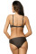 Brown Gradient Color Block Push Up Bikini Swimwear