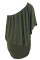 Multiple Dressing Layered Army Green Mini Poncho Dress