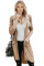 Khaki Selected Button Down Pocketed High Low Cardigan