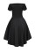 Black All The Rage Skater Dress