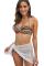 Orange Boho Stripes Push up Bikini Set