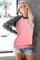Pink Crewneck Camo Print Long Sleeve Sweatshirts