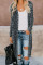 Black Leopard Print Long Cardigan