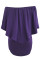 Multiple Dressing Layered Purple Mini Poncho Dress