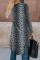 Black Leopard Print Long Cardigan