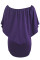 Multiple Dressing Layered Purple Mini Poncho Dress