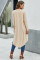 Apricot Selected Button Down Pocketed High Low Cardigan