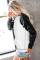 White Camo Print Long Sleeve Sweatshirts