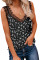 Black Tropical Love Lace Cami Tank