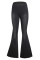 Black Distressed Bell Bottom Denim Pants