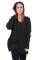 Black Oversized Cozy up Knit Sweater