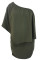 Multiple Dressing Layered Army Green Mini Poncho Dress