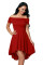 Hot Red All The Rage Skater Dress