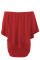 Multiple Dressing Layered Red Mini Poncho Dress