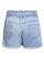 Light Blue Paper Bag Waist Denim Shorts