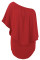 Multiple Dressing Layered Red Mini Poncho Dress