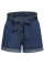 Medium Blue Paper Bag Waist Denim Shorts