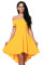 Yellow All The Rage Skater Dress