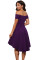 Purple All The Rage Skater Dress