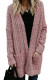 Dusty Pink Pebble Beach Textured Cardigan
