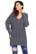 Gray Oversized Cozy up Knit Sweater