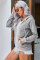 Gray  Zip-up Hoodie Jacket
