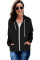 Black Zip-up Hoodie Jacket