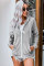 Gray  Zip-up Hoodie Jacket